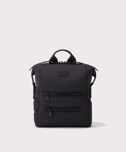 Dagne Dover small Indi Diaper Backpack in black.