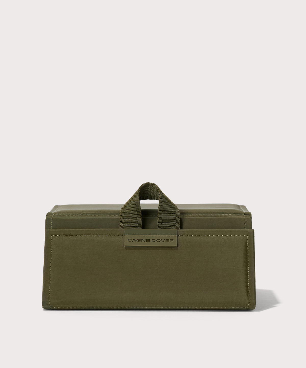 Dagne Dover Remi foldable glasses holder in dark green.