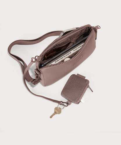 Dagne Dover Nora Shoulder Bag in pink, topdown.