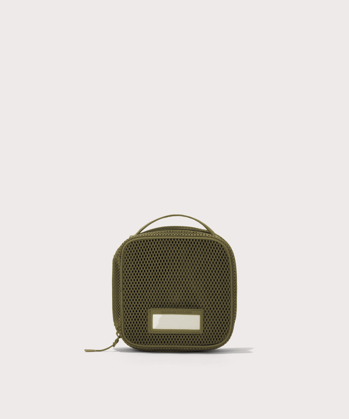 Front view of small Roma packing cube in dark green