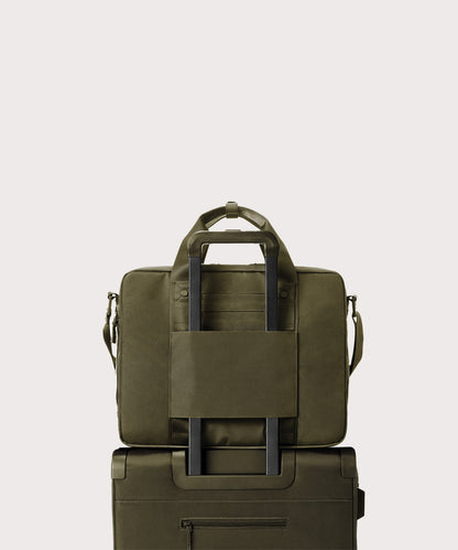 Berlin Travel Brief in Dark Moss
