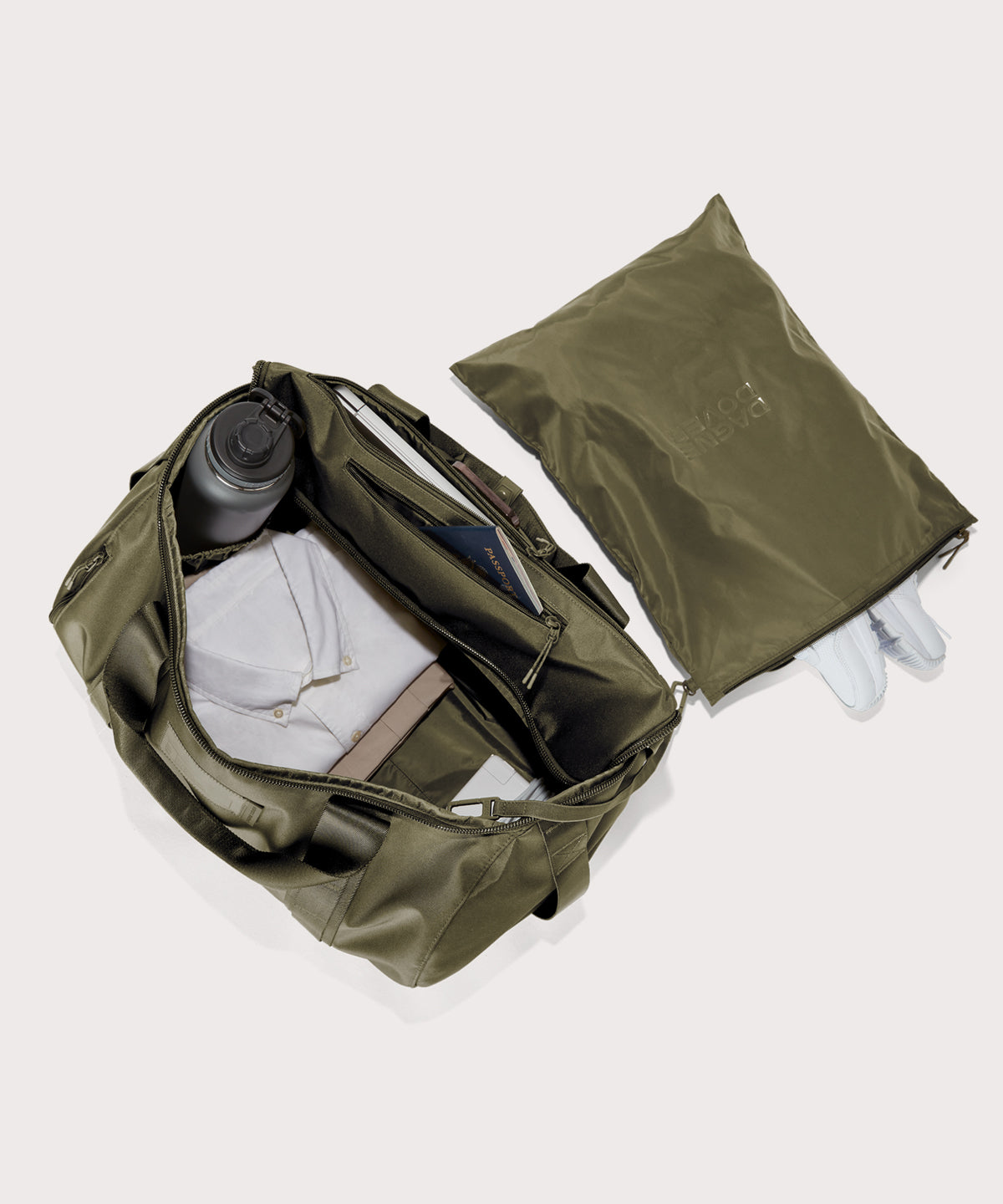Denver Convertible Duffle in Dark Moss, Large